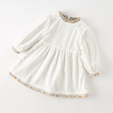Girl Velvet Dress Set – 2-Piece Winter Outfit