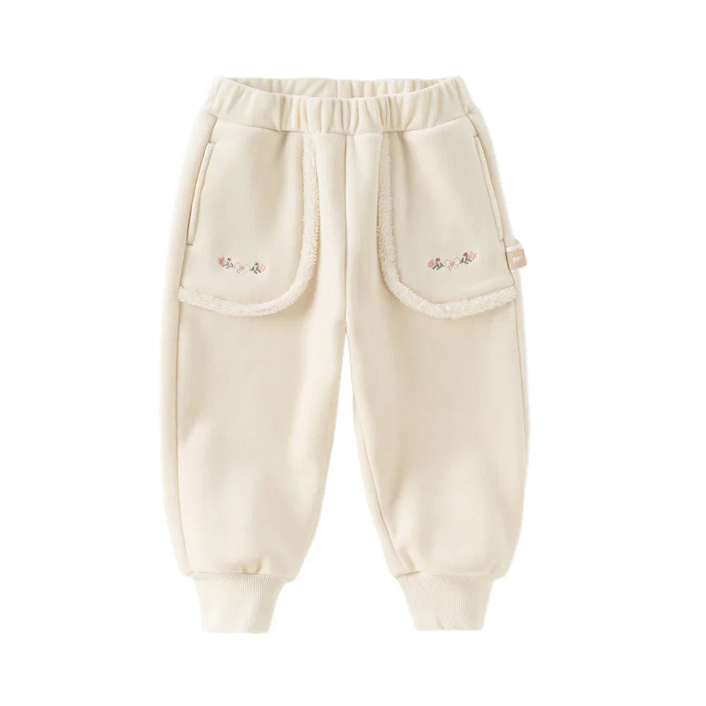 Girls Loose Winter Pants – Thick Warm Trousers