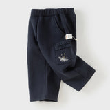 Girls Velvet Pants – Warm Straight Trousers