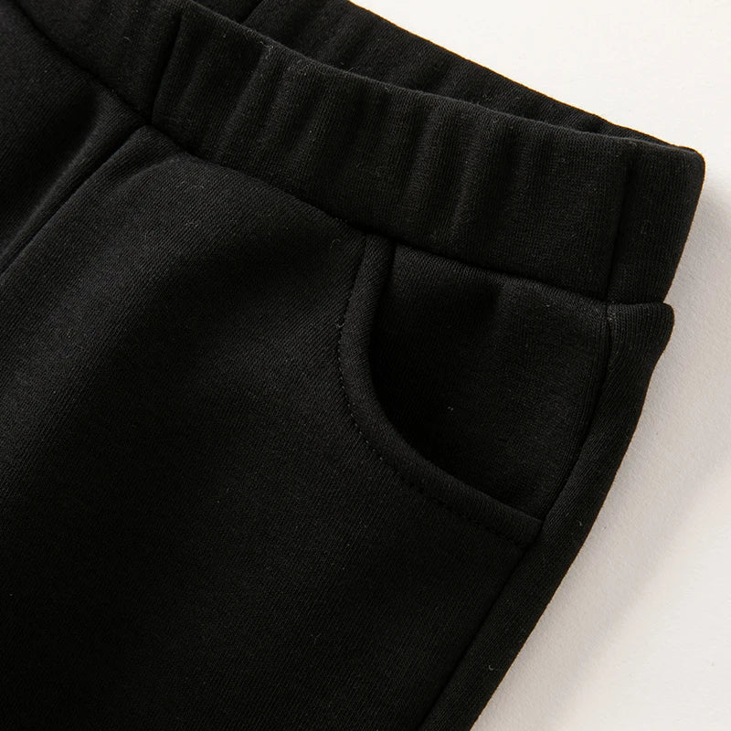 Girls Flared Plush Pants – Casual Winter Look