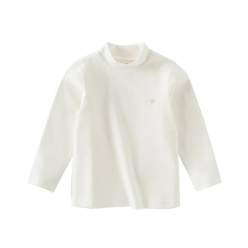 Boys & Girls Warm Turtleneck Cotton Tee
