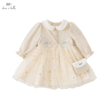 Girl Lace Mesh Princess Dress – Spring Sweet Outfit