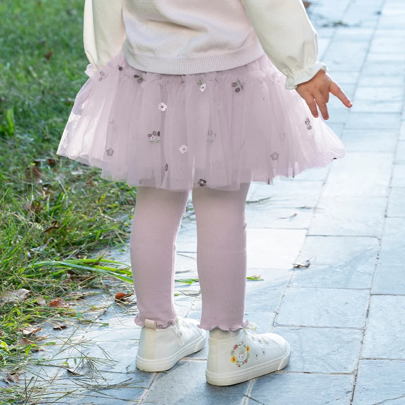 Girls Mesh Leggings – Casual Slim Pants