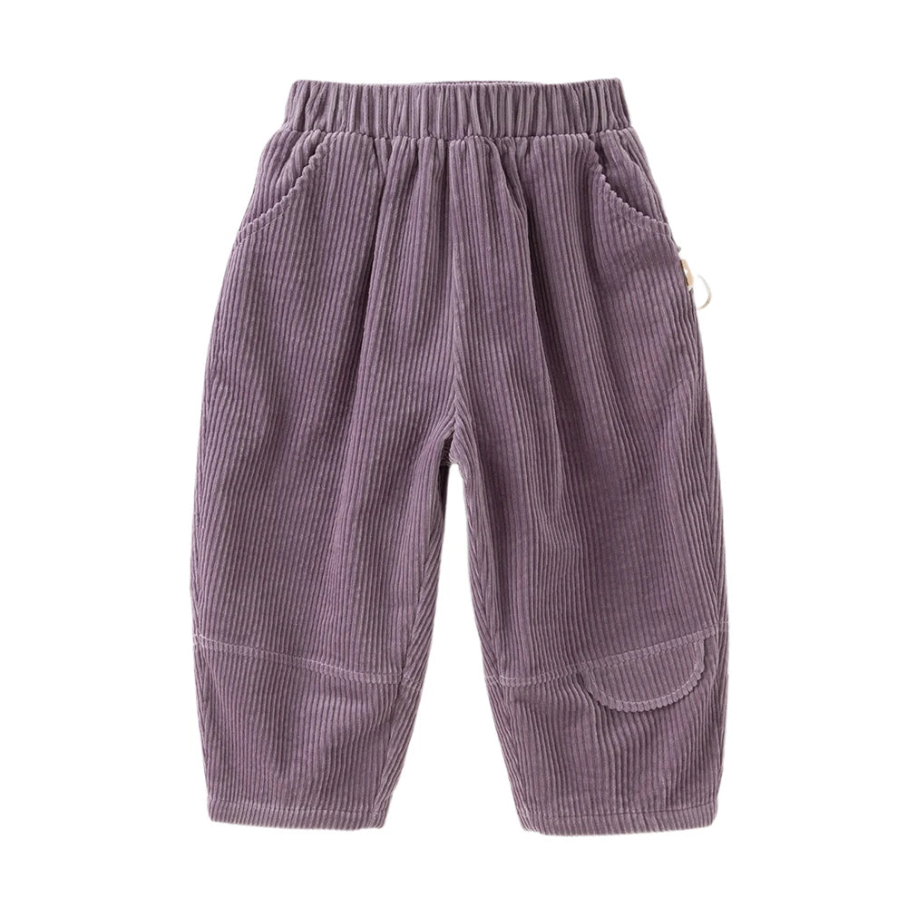 Girls Corduroy Pants – Plush Warm Outerwear