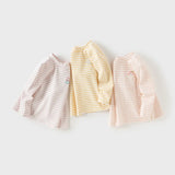 Girl Striped Cotton Long Sleeve Tee