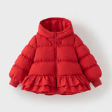 Girls Hooded Down Jacket – Padded Warm Outerwear