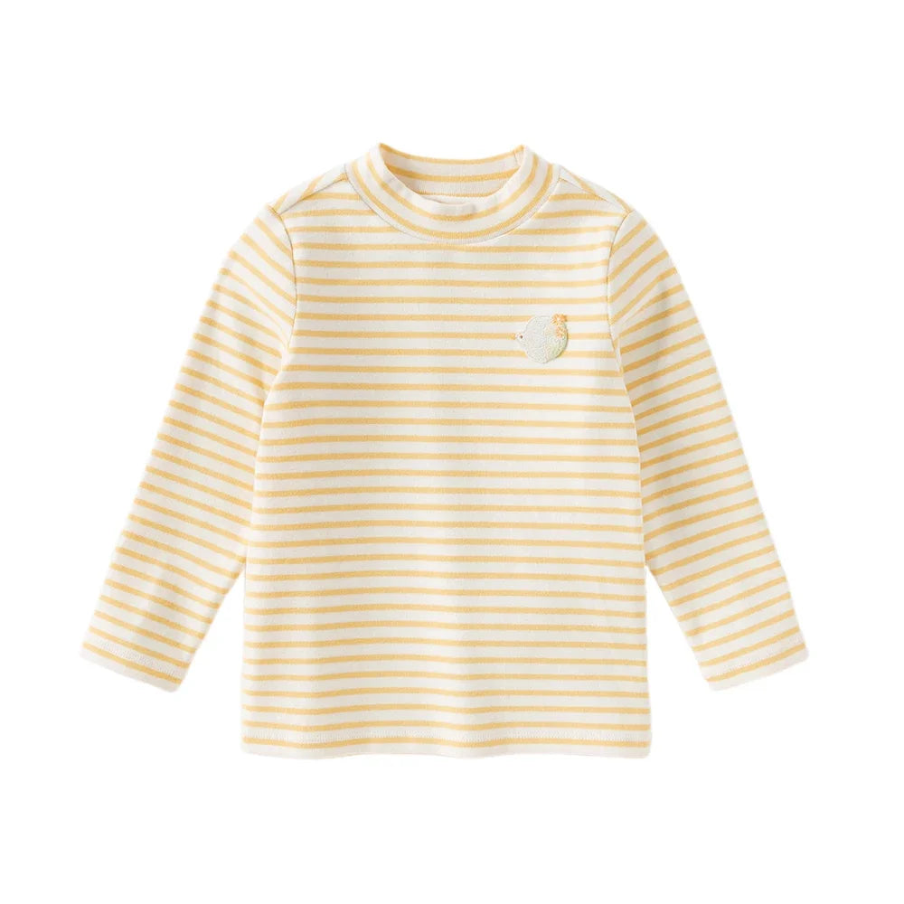 Girl Striped Cotton Long Sleeve Tee