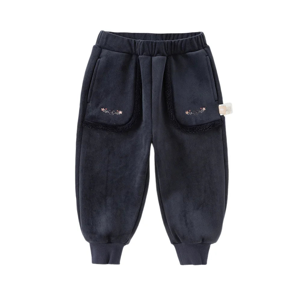 Girls Loose Winter Pants – Thick Warm Trousers