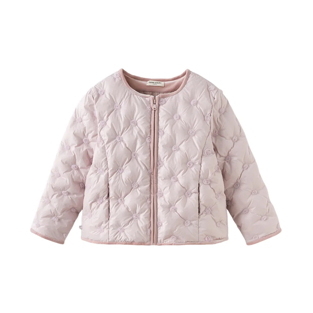 Girls Down Parka – Zipper Warm Winter Coat
