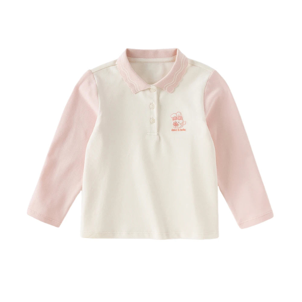 Baby Girl Polo T-Shirt – Cartoon Design