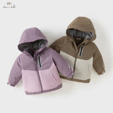 Boys & Girls Hooded Down Jacket – Plush Waterproof Coat