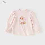 Girl Cotton T-Shirt – Puppy Print