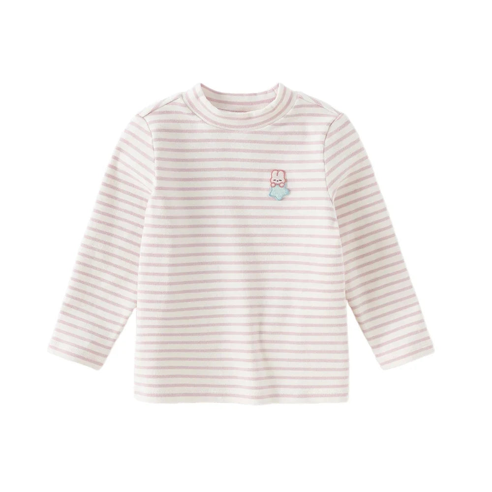 Girl Striped Cotton Long Sleeve Tee