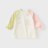 Girl Knitted Long Sleeve Dress – Cartoon Pattern