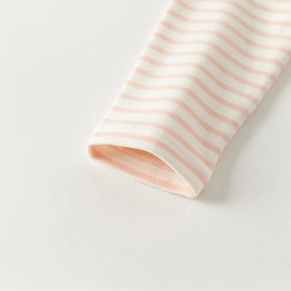 Girl Striped Cotton Long Sleeve Tee
