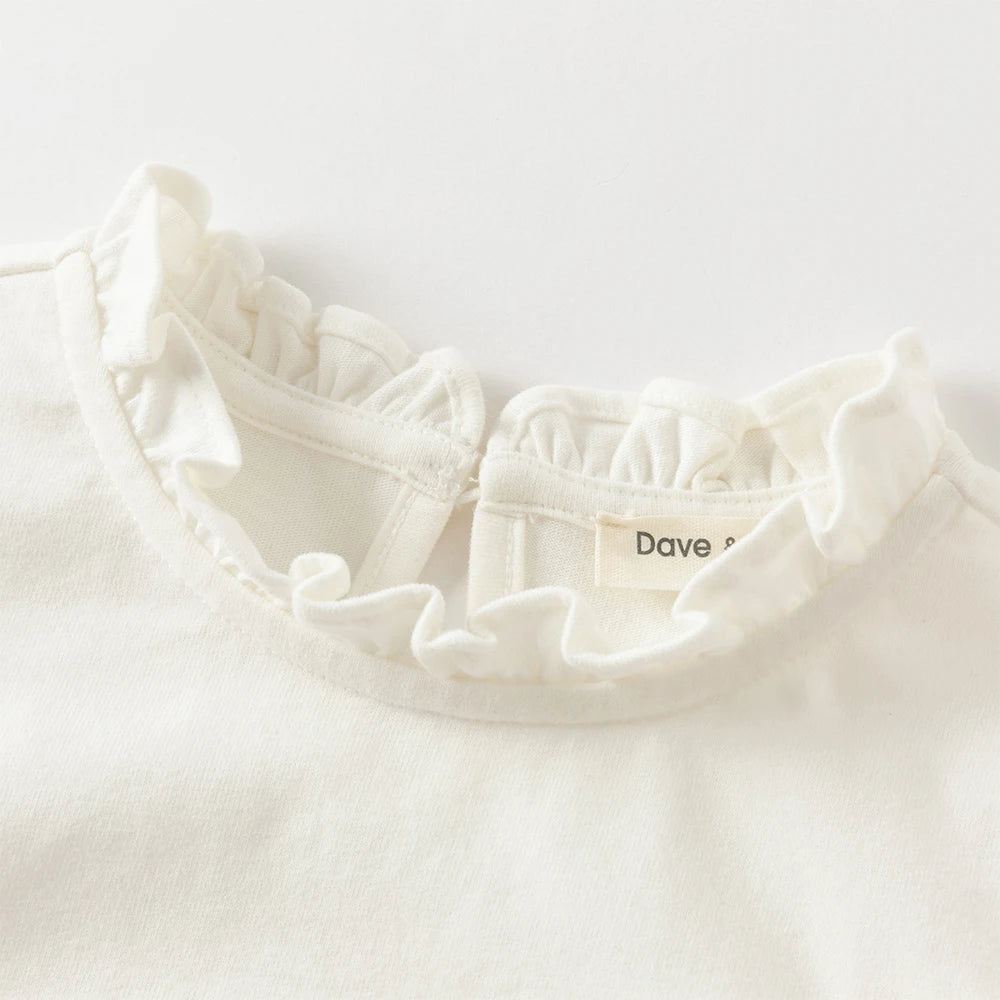 Girl Long Sleeve Cotton Tee – Printed Design